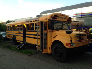 American Diner in Essen, stilecht im School-Bus.